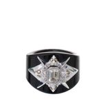 Anel-Swarovski-preto-e-prata