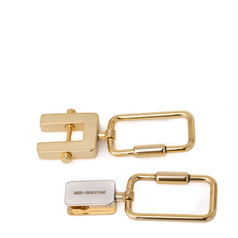 Chaveiro-duplo-Gucci-Vintage-Dourado