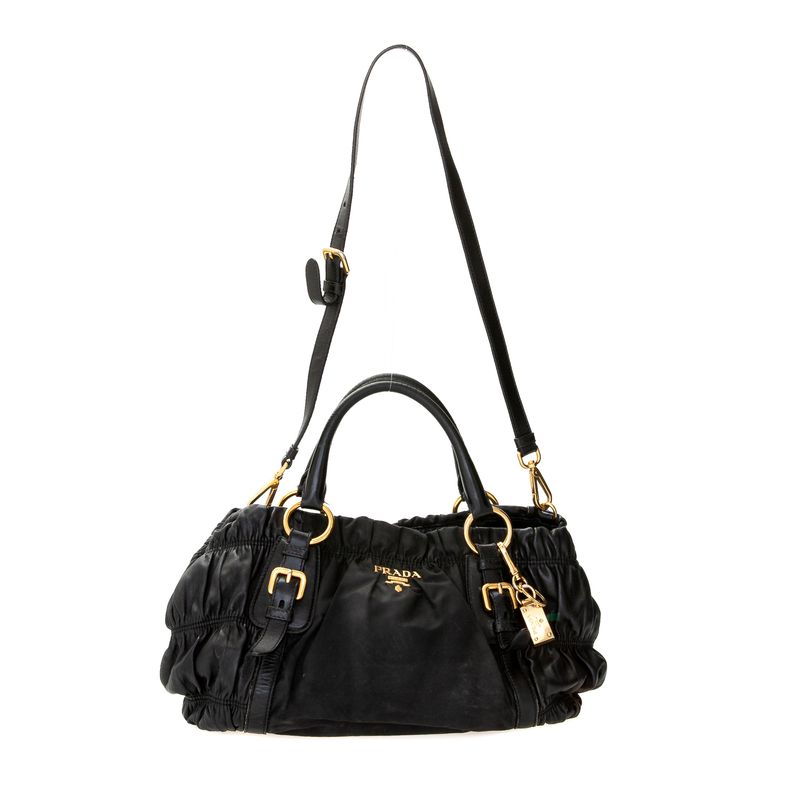Bolsa-Prada-Nylon-Nappa-Gaufre-Preta