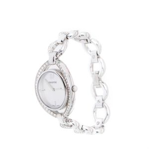 Relógio Swarovski prata e strass