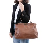Bolsa-Fendi-Peekaboo-Marrom