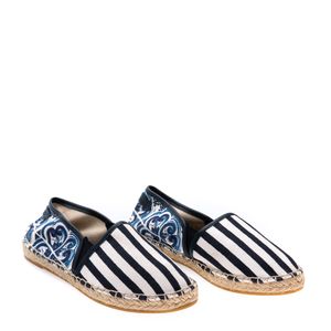 Espadrille Dolce & Gabbana Azul e Branca
