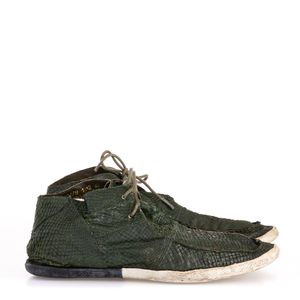 Tenis Osklen Cano Curto Escama de Pirarucu Verde