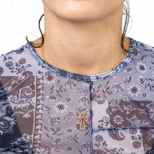 Colar Força Carla Amorim Ouro Rubi