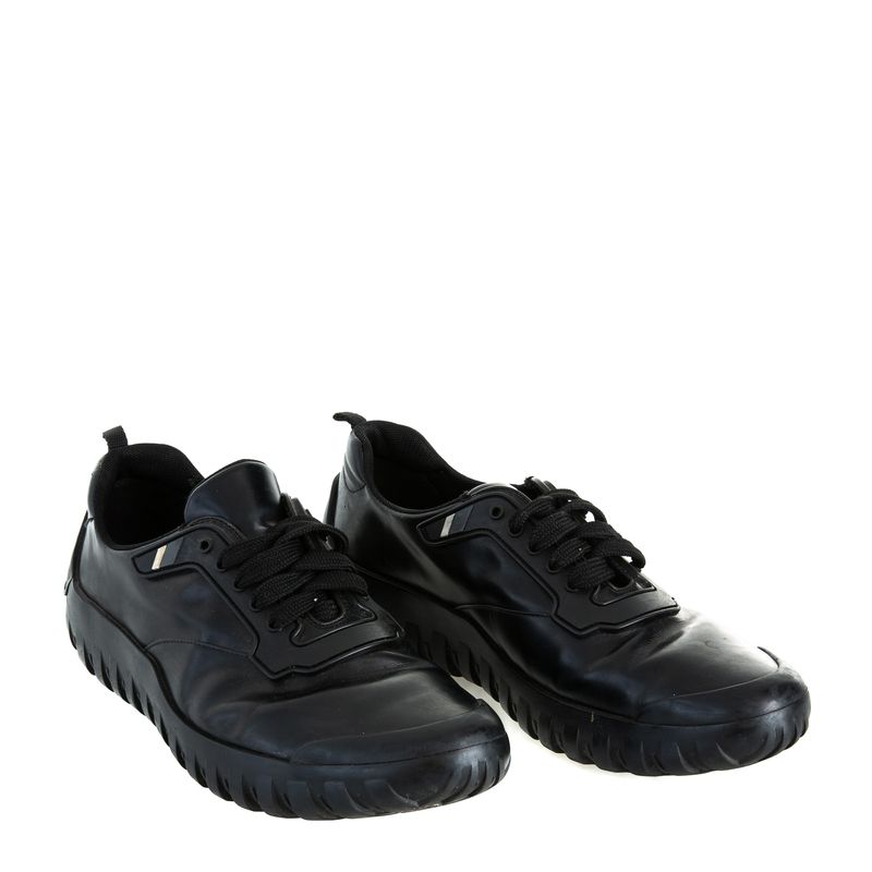 Tenis-Prada-Couro-Preto