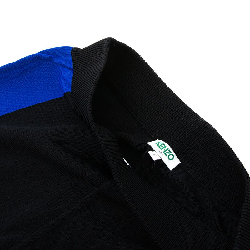Calca-Kenzo-Knit-Bicolor-Preto