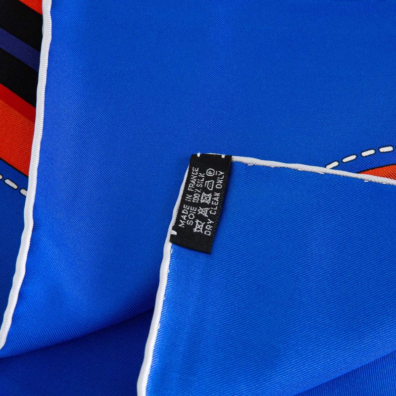 Lenco-Hermes-Estampado-Laranja-e-Azul