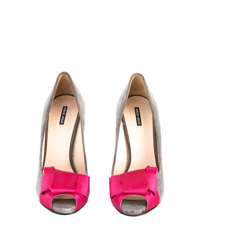 Peep-Toe-Giorgio-Armani-Cinza
