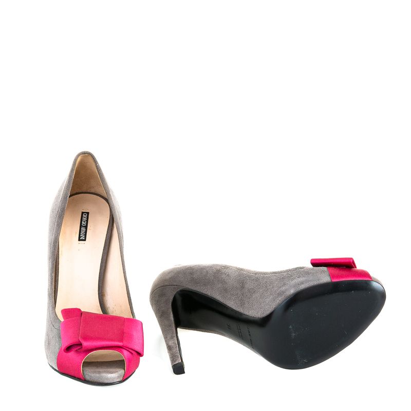 Peep-Toe-Giorgio-Armani-Cinza