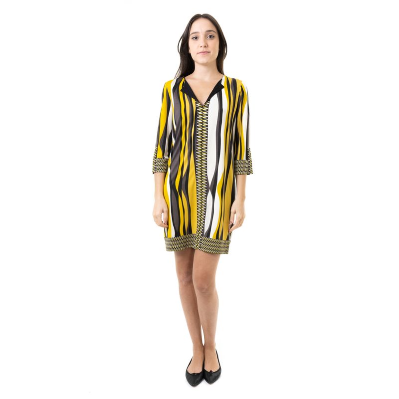 Vestido-Diane-Von-Furstenberg-Amarelo-e-Preto