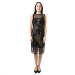 Vestido-Tule-e-Paete-Preto