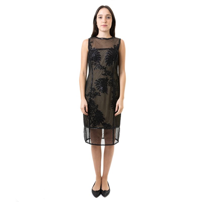 Vestido-Tule-e-Paete-Preto