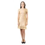 Vestido-Herve-Leger-Bandagem-Dourada