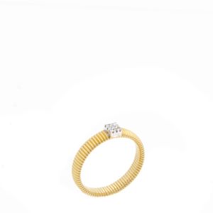 Anel Ouro Amarelo e Brilhante