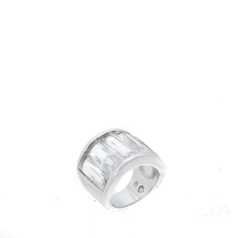 Anel-Swarovski-Prateado-Cristal