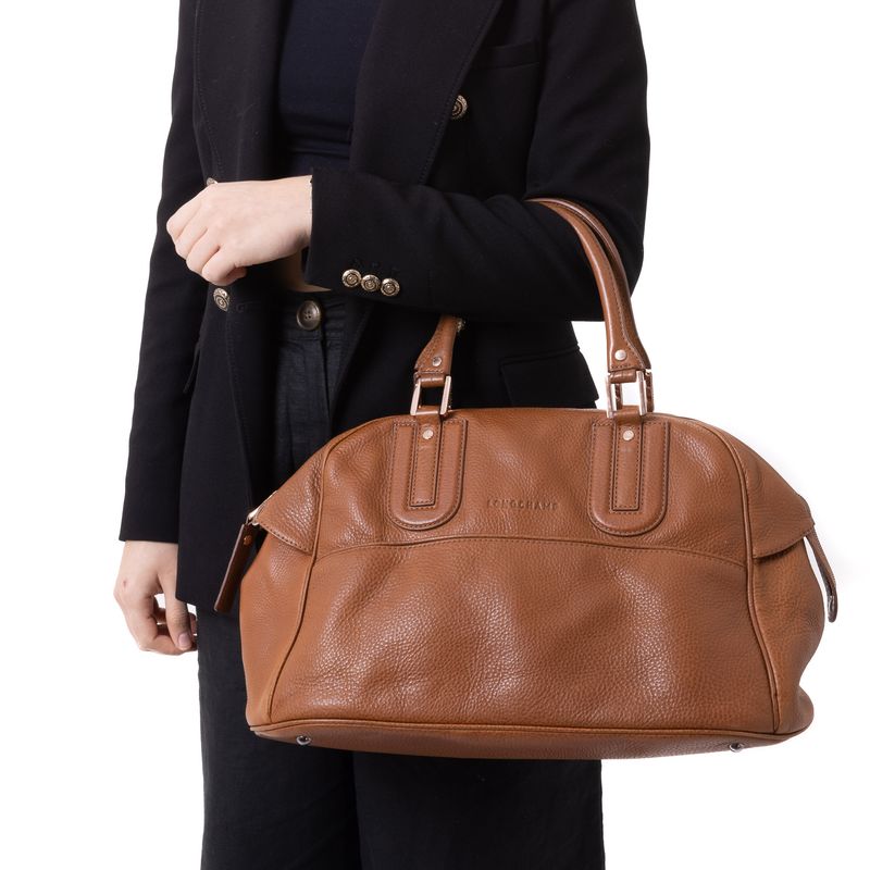 Bolsa-Longchamp-Caramelo