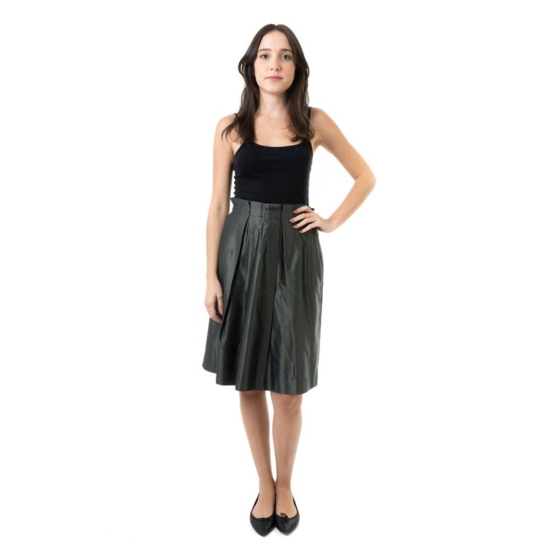Saia-Carolina-Herrera-Verde-Militar