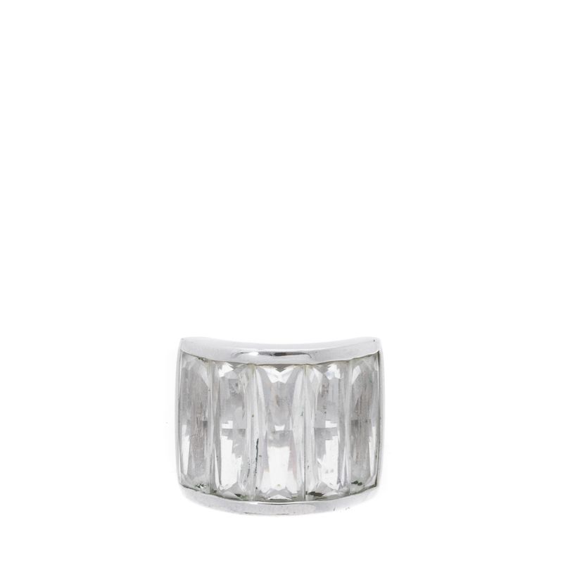 Anel-Swarovski-Prateado-Cristal