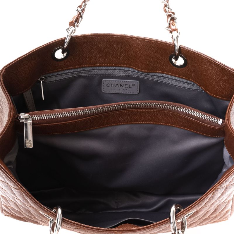 Bolsa-Chanel-Shopper-Caviar-Marrom