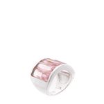 Anel-Swarovski-Prateado-Pedra-Rosa