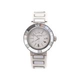 Relogio-Swarovski-Branco-e-Prateado
