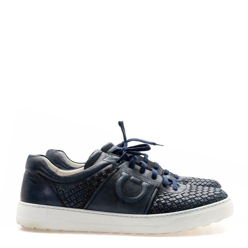 Tenis-Salvatore-Ferragamo-Couro-Azul