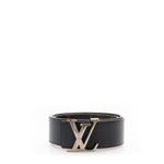 Cinto-Louis-Vuitton-Couro-Preto-Reversivel-Monograma-Macassar