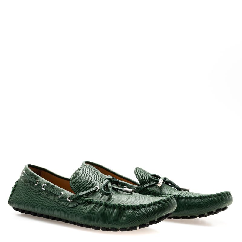 Mocassim-Arizon-Louis-Vuitton-Couro-Epi-Verde