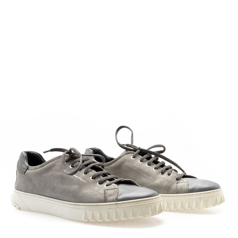 Tenis-Salvatore-Ferragamo-Camurca-Cinza