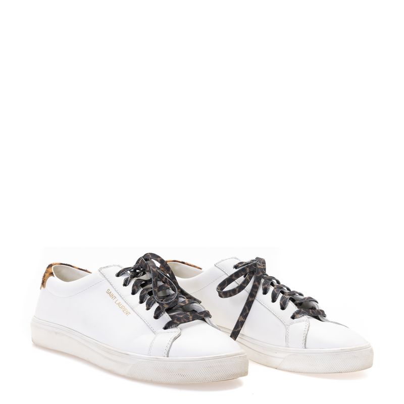 Tenis-Saint-Laurent-Couro-Branco-Animal-Print