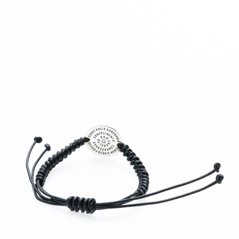 Pulseira-Guerreiro-Couro-Macrame-Azul-Marinho