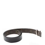 Cinto-Louis-Vuitton-Couro-Preto-Reversivel-Monograma-Macassar