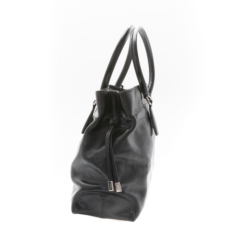 Bolsa-Tod-s-Couro-Enverzinado-Preta