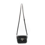 Bolsa-Rockstud-Valentino-Couro-Preto
