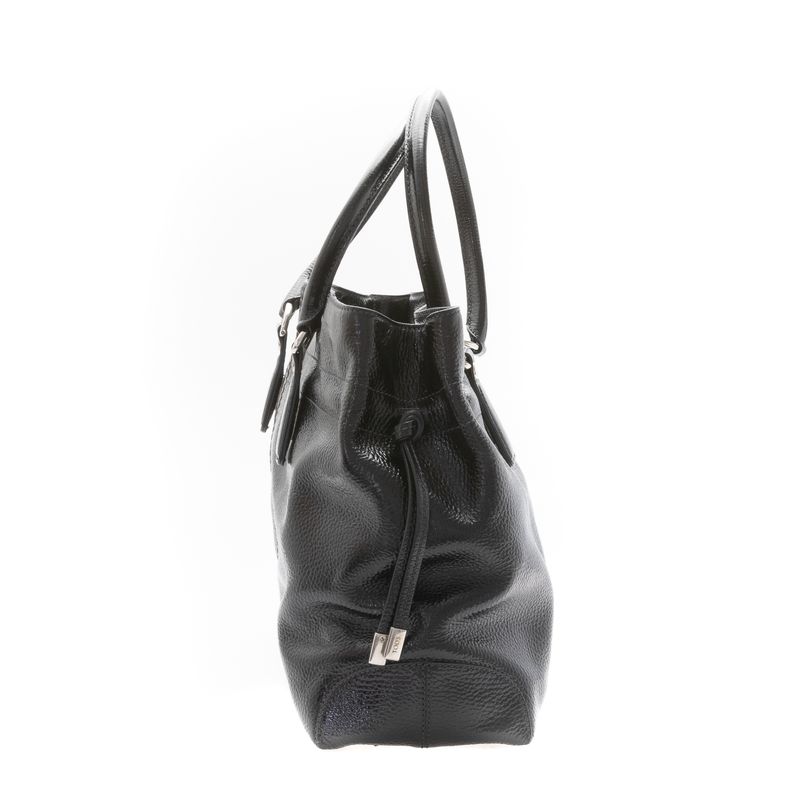 Bolsa-Tod-s-Couro-Enverzinado-Preta