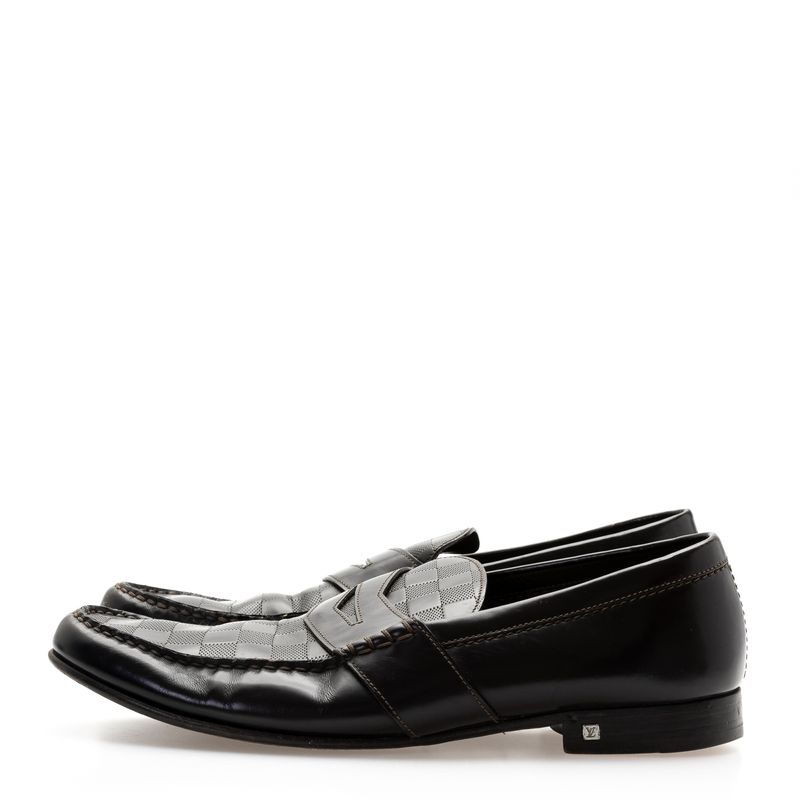 Mocassim-Louis-Vuitton-Monograma-Couro-Preto