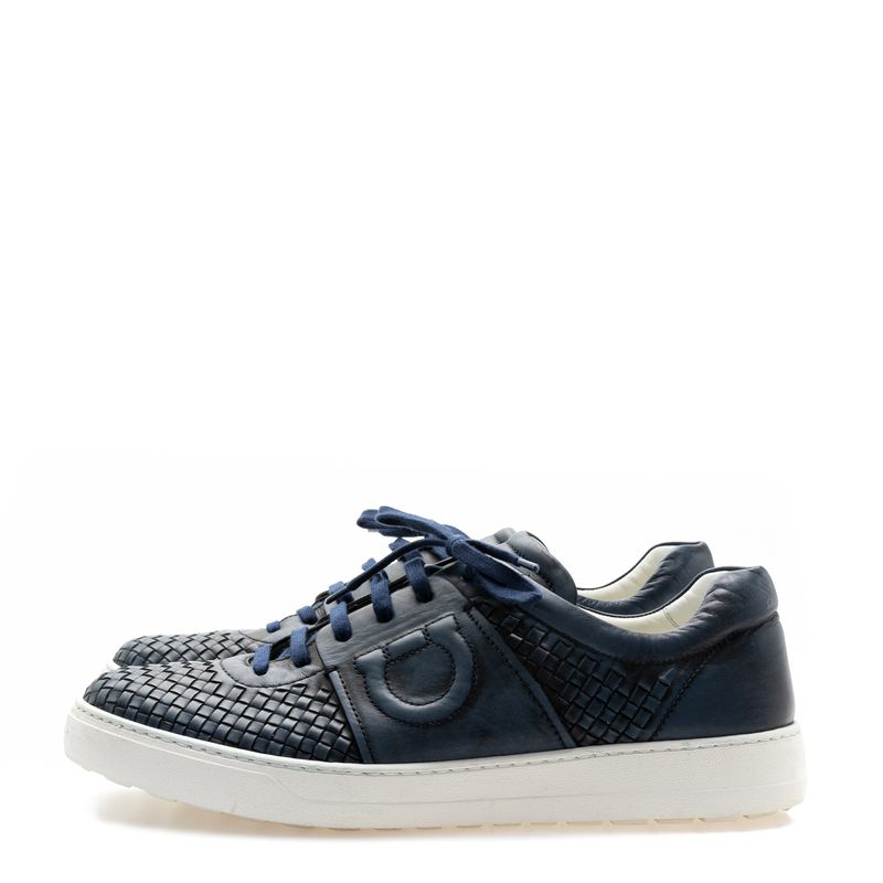 Tenis-Salvatore-Ferragamo-Couro-Azul
