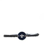 Pulseira-Guerreiro-Couro-Macrame-Azul-Marinho