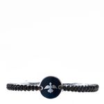Pulseira-Guerreiro-Couro-Macrame-Azul-Marinho