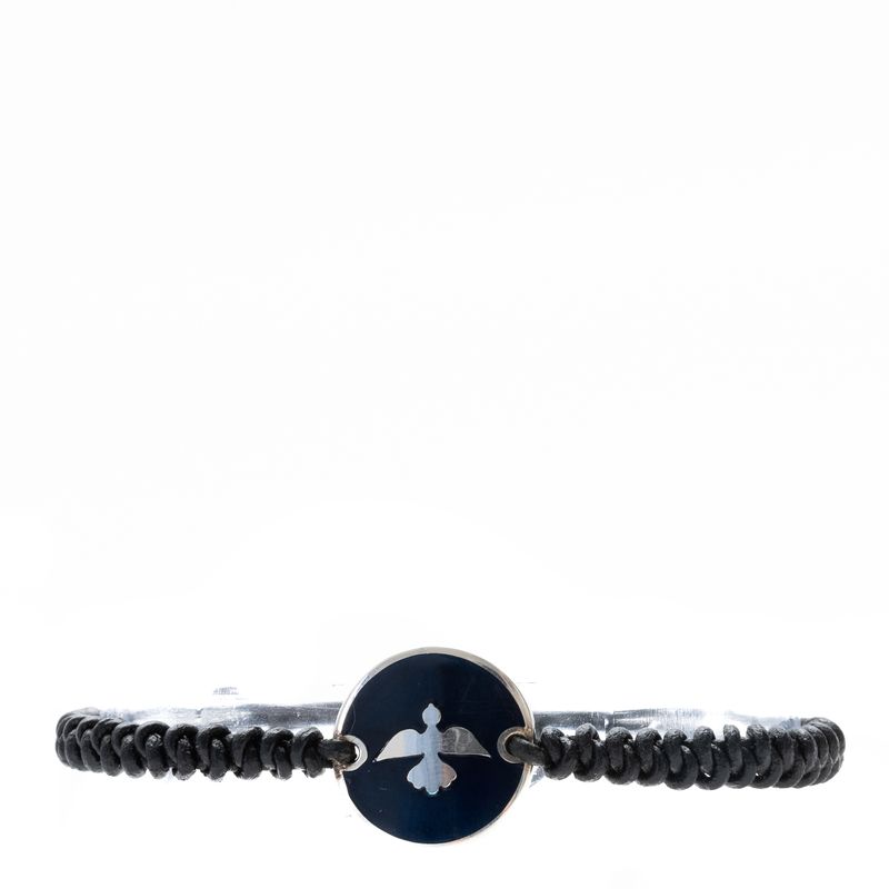 Pulseira-Guerreiro-Couro-Macrame-Azul-Marinho