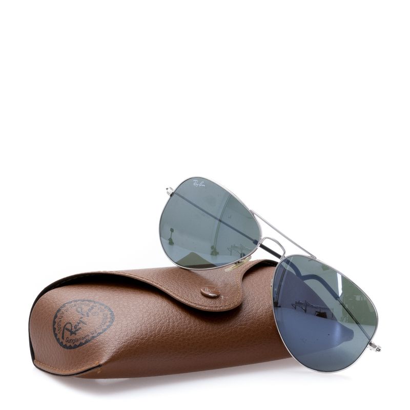 Oculos-Aviador-Ray-Ban-Prateado