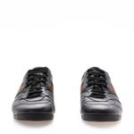 Tenis-Gucci-Guccissima-Monograma-Preto-com-Fita