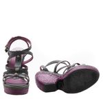 Plataforma-Anabela-Balenciaga-Arena-em-Couro-Cinza-e-Salto-Roxo