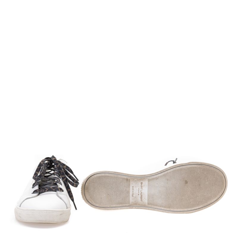 Tenis-Saint-Laurent-Couro-Branco-Animal-Print