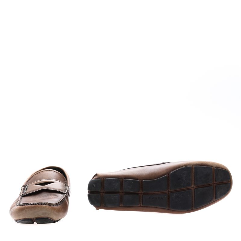 Mocassim-Prada-Couro-Marrom