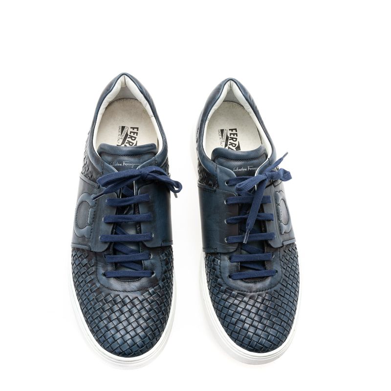 Tenis-Salvatore-Ferragamo-Couro-Azul