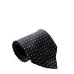 Gravata-Ermenegildo-Zegna-Seda-Preta-e-Quadriculado-Cinza
