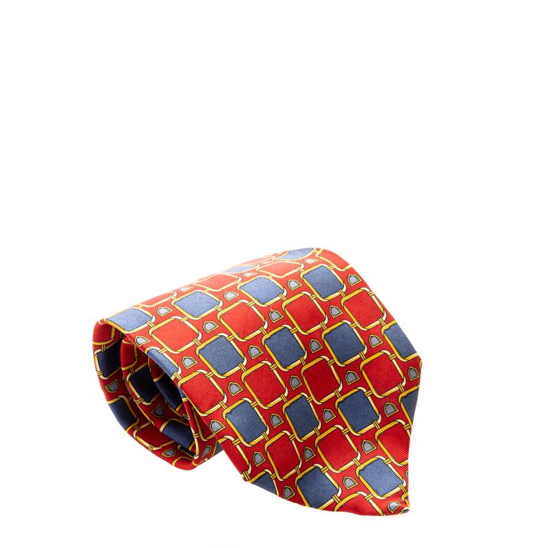 Gravata-Paolo-Gucci-Vermelho-e-Azul-Vintage