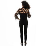 Blusa-Reinaldo-Lourenco-Preta-Circulos-Vazados