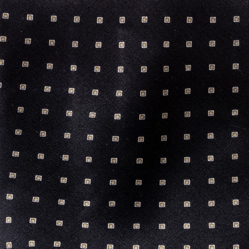 Gravata-Ermenegildo-Zegna-Seda-Preta-e-Quadriculado-Cinza